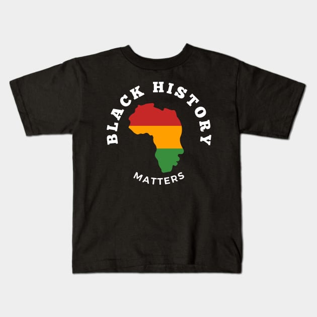 Black History Month 9 Kids T-Shirt by TheSeason